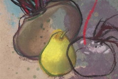 Poire entre betteraves 30x40