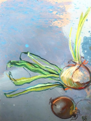 Oignons et haricots 30X40