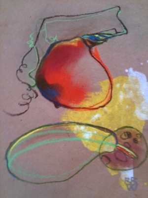 Potimarron et courge 30x40