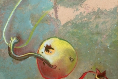 Grenade et courge indiennes 30x40