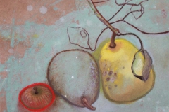Poires et petite pomme 30x40