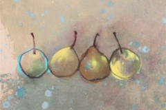 Poires et pomme 30x40