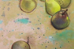 Poires vertes 30x40
