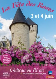 Poster of the Rose Festival 2023 at Château du Rivau