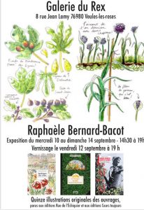 Raphaèle Bernard-Bacot : Affiche de l'exposition à Veules-les-Roses en septembre 2025